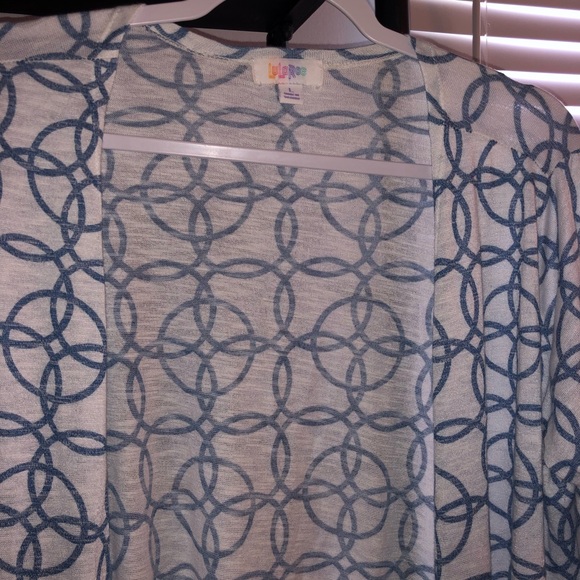 Large lularoe Sarah blue and white - Picture 2 of 2